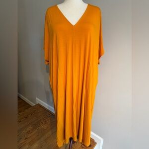 Ava & Viv Apricot Jersey Dress - Plus Size 2X